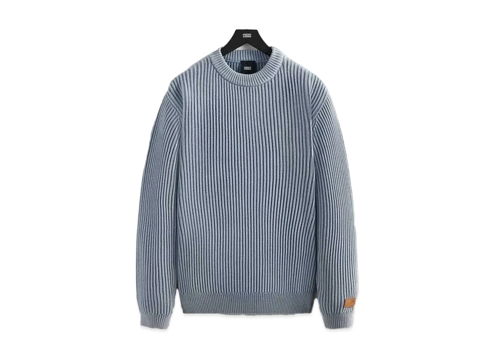 Kith Garment Dyed Meyer Knit Crewneck "Woven"
