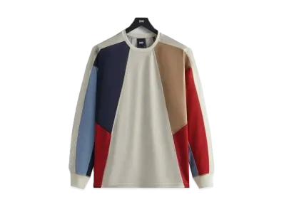 Kith Long Sleeve Panelled Otto Tee "Sandrift"