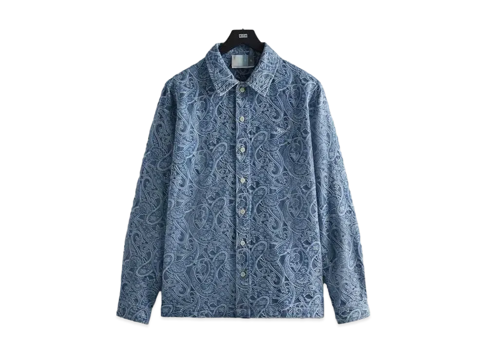 Kith Japanese Indigo Paisley Caldwell Shirt "Indigo"