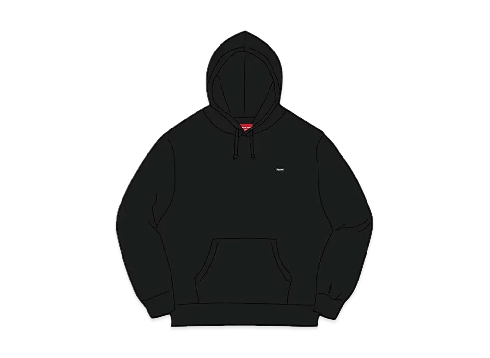 Supreme Small Box Hooded Sweatshirt "Black" (23SS)