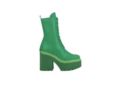Jimmy Choo x Pretty Guardian Sailor Moon Sailor Jupiter Boot 120 Calf Leather Ankle Boots "Green"