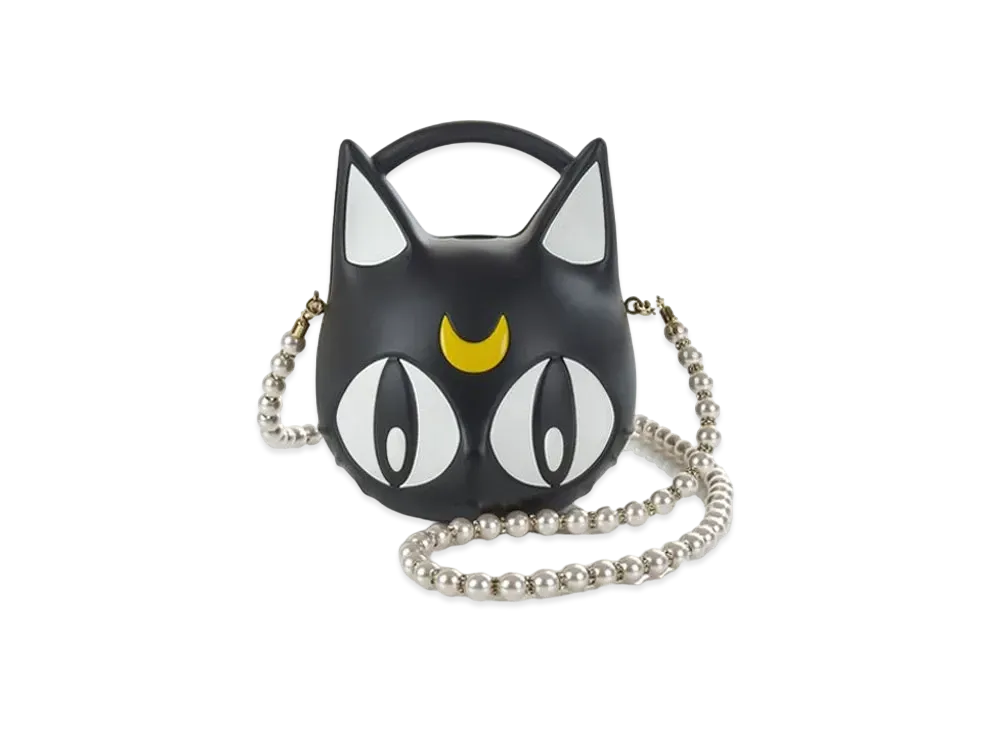 Jimmy Choo x Pretty Guardian Sailor Moon Pearl Luna Minaudiere Clutch Plexi With Pearl Strap "Black"