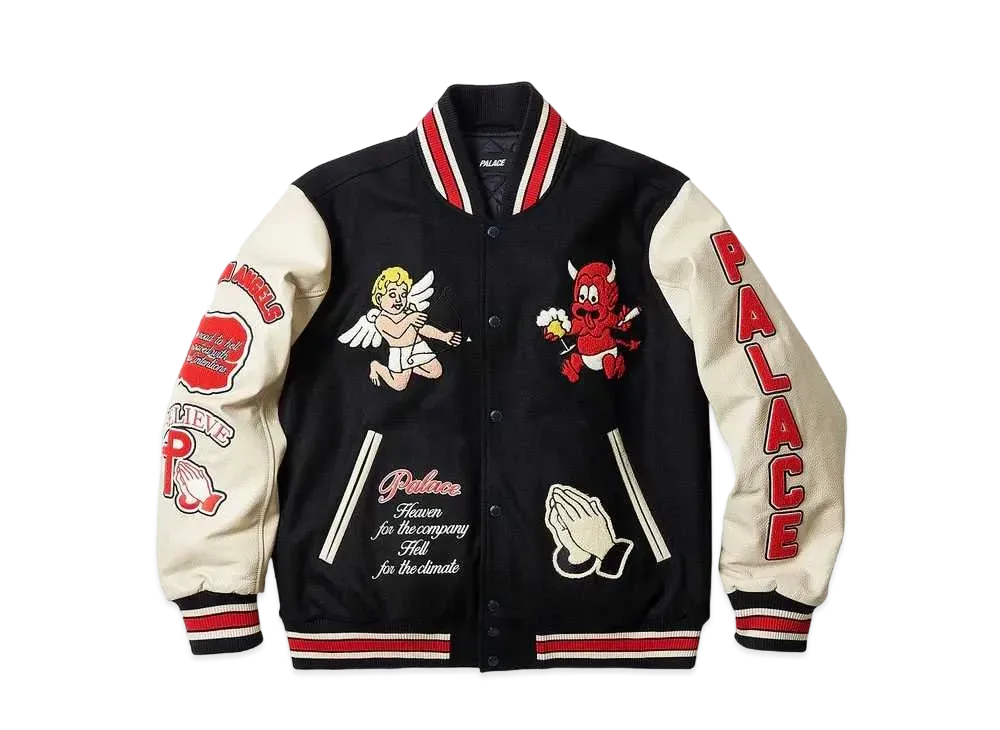 PALACE Fallen Angels Varsity Jacket "Navy"