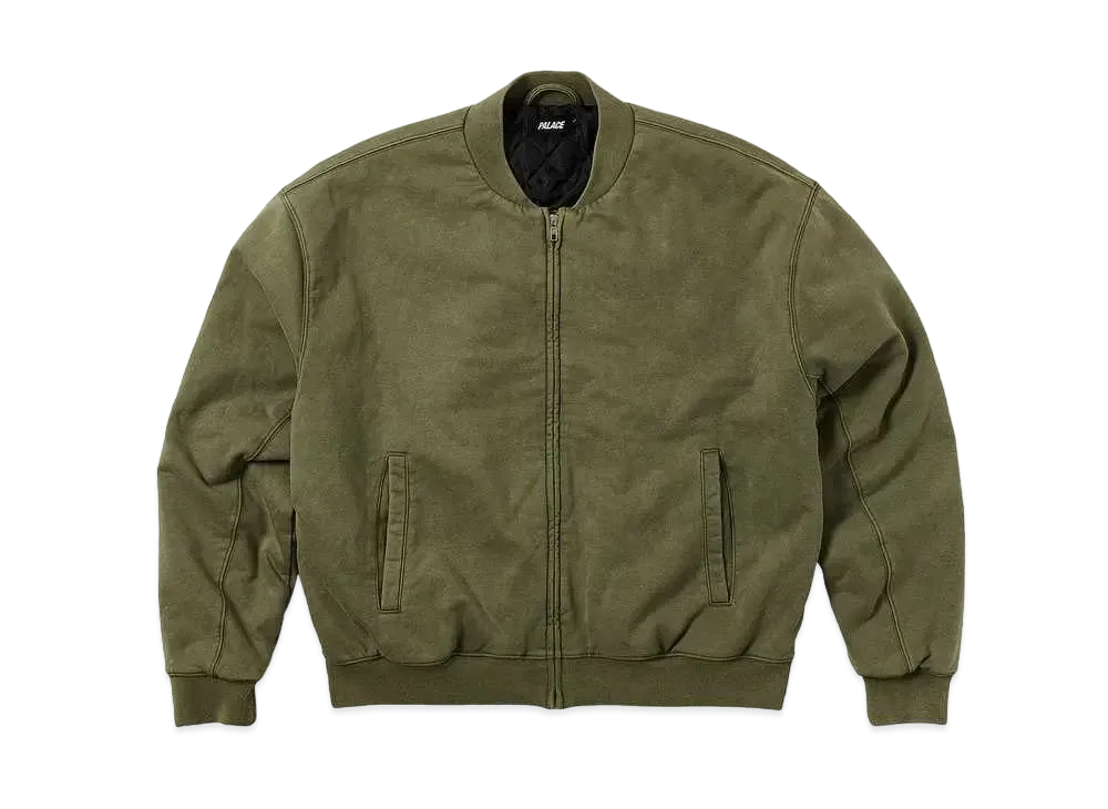 PALACE Wash Out Bomber Jacket "The Deep Green"