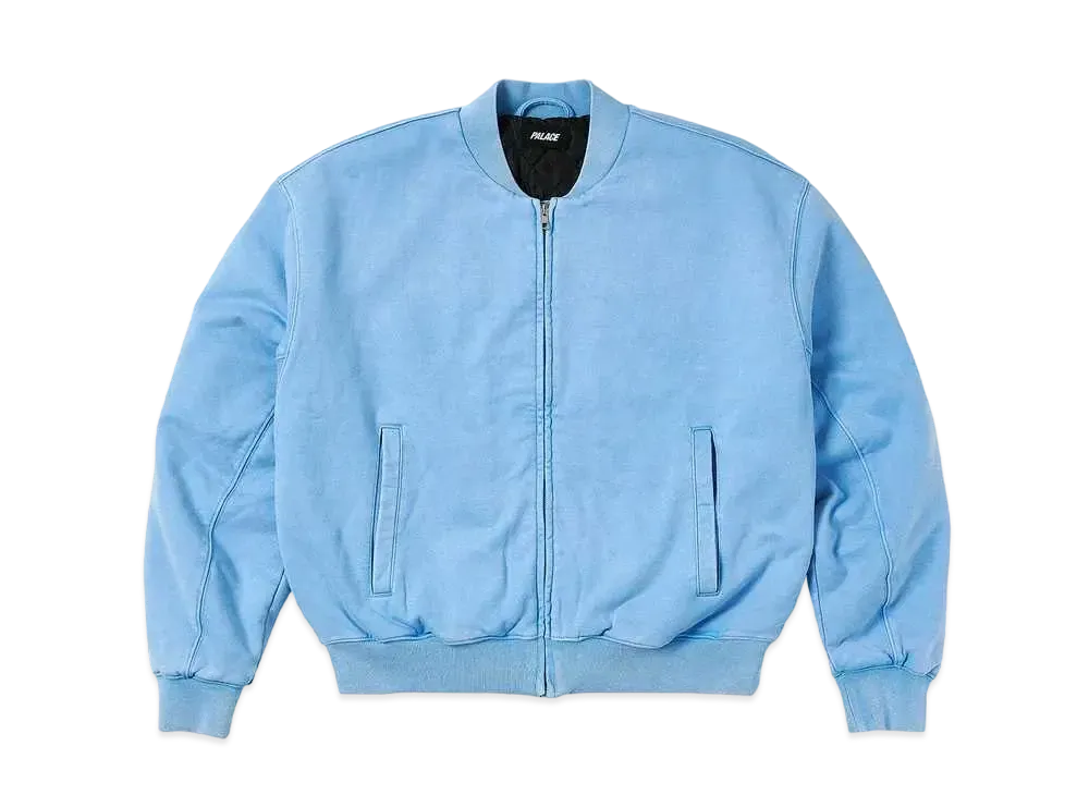 PALACE Wash Out Bomber Jacket "Crystalised Blue"