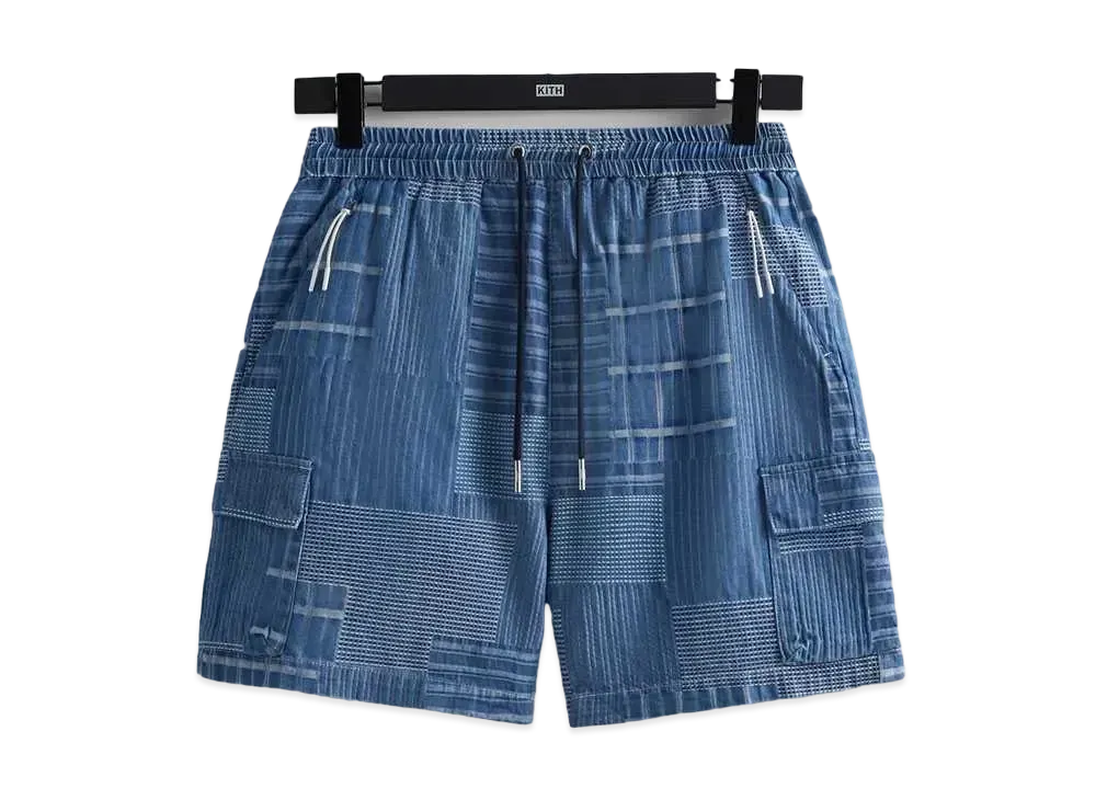 Kith Japanese Indigo Jacquard Wolcott Short "Indigo"