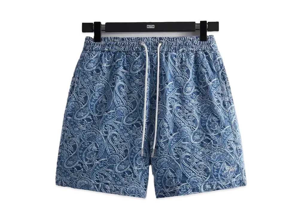 Kith Japanese Indigo Paisley Active Short "Indigo"