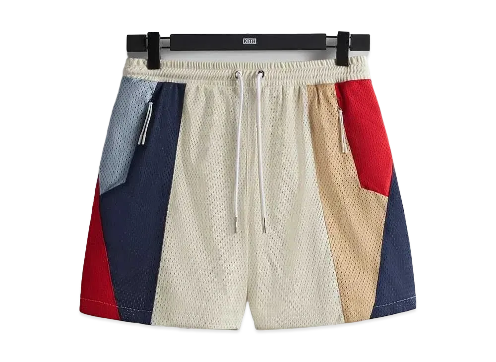 Kith Harden Panelled Mesh Short "Sandrift"