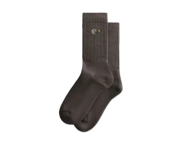 Kith Floral Script K Socks "Hurricane"