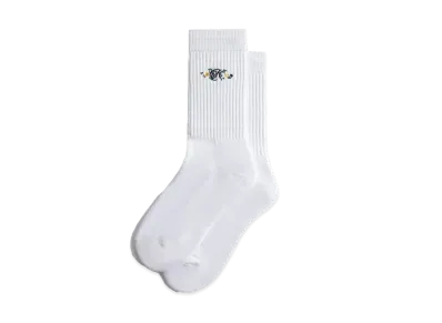 Kith Floral Script K Socks "White"