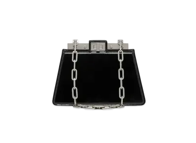 FENDI Peekaboo Cut Petite Leather Bag "Black"