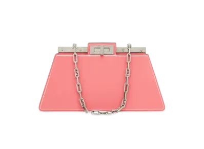 FENDI Peekaboo Cut Medium Leather Bag "Pink"