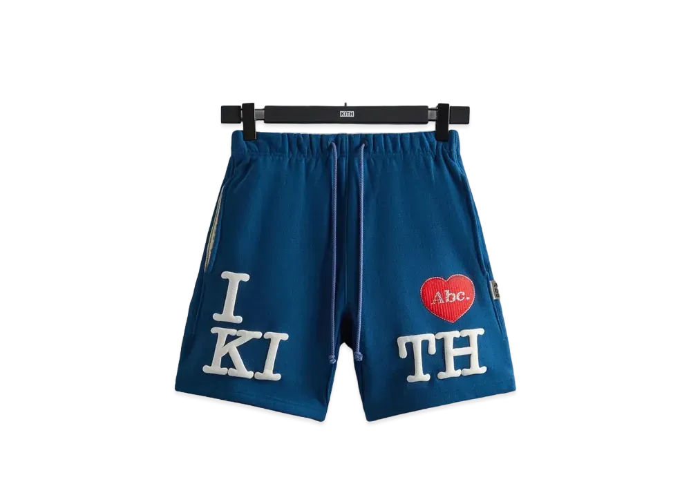 Kith x Advisory Board Crystals I Love Kith Short "Navy"