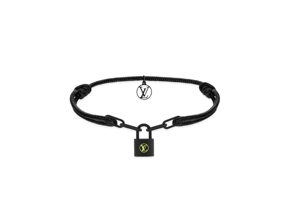 Louis Vuitton Silver Lockit x Virgil Abloh Bracelet Black Titanium "Noir"