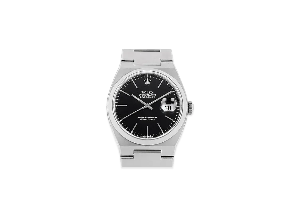 ROLEX Oyster Quartz Date-Just Black Dial 17000