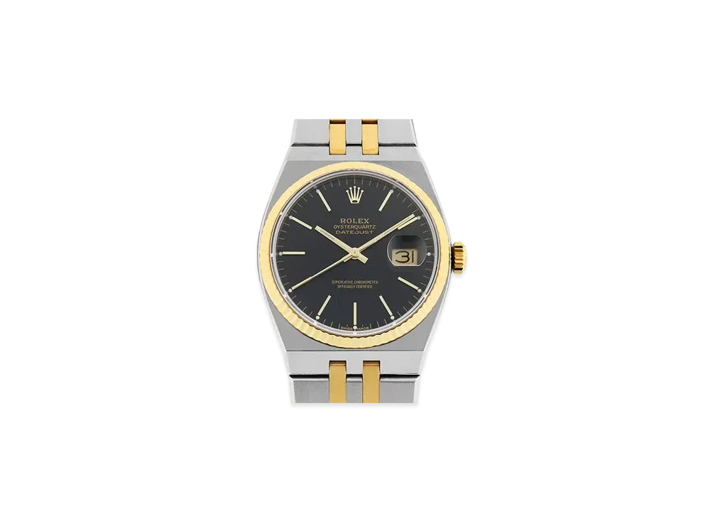 ROLEX Datejust Oyster Quartz Black Dial 17013