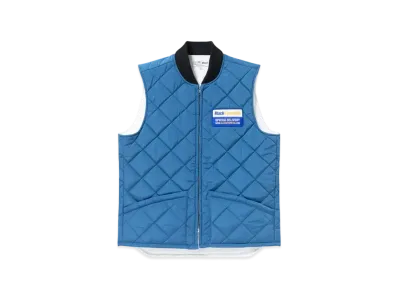 Black Eye Patch Deliveryman Quilted Vest "Navy"
