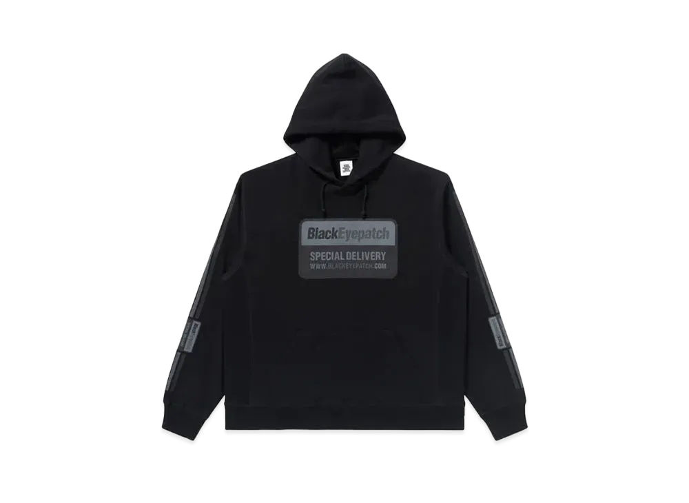 Black Eye Patch Deliveryman Hoodie "Black"