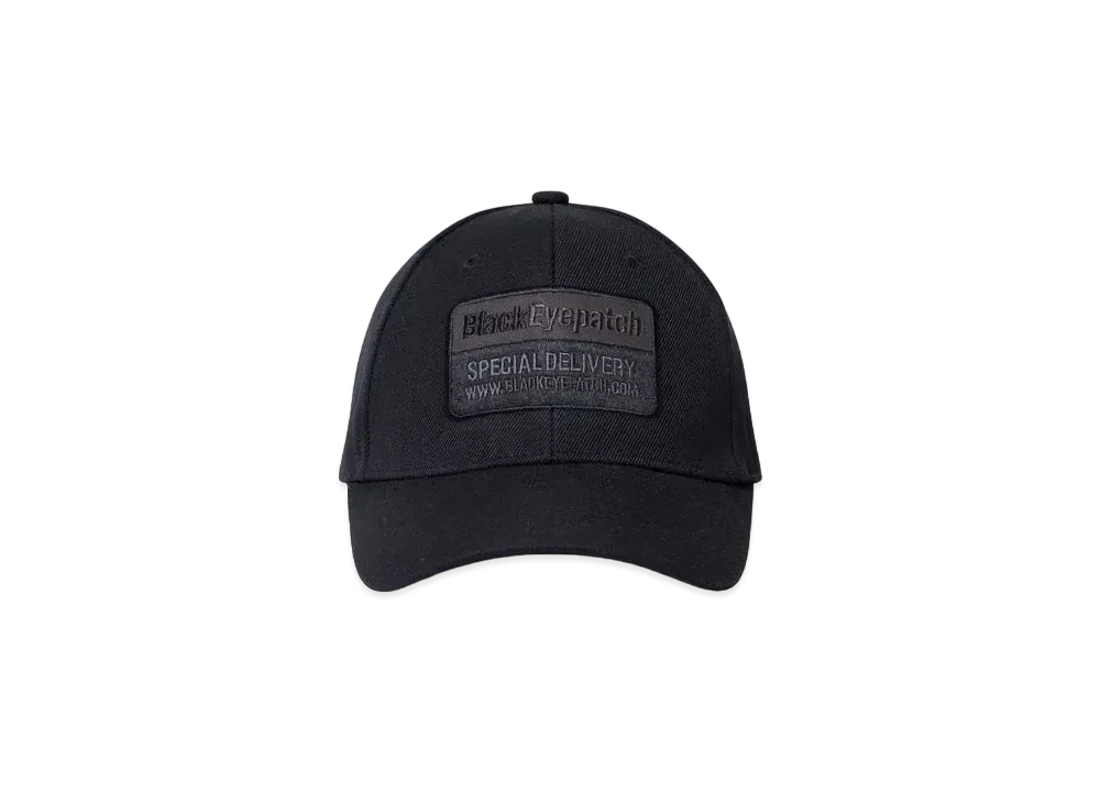 Black Eye Patch Deliveryman Cap "Black"