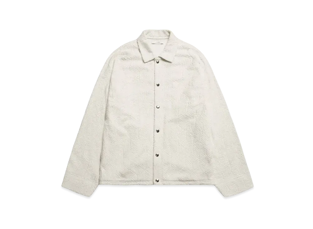 JieDa GEOMETRIC PILE SHIRT "IVORY"