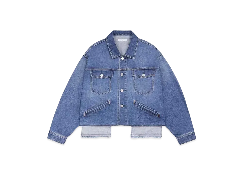 JieDa CUT OFF DENIM JACKET "INDIGO"
