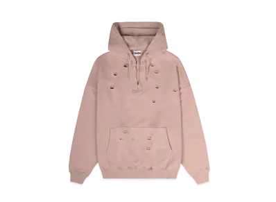 9090 Damage Logo Hoodie "Azuki"