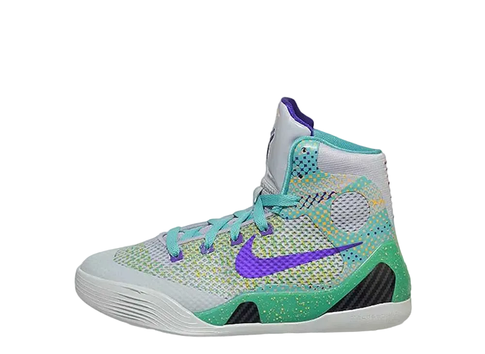 ナイキ GS コービー IX エリート ヒーロー パック "ウルフ グレイ/ターコイズ"