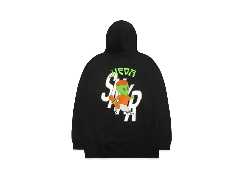 SNKRDUNK × JieDa ALIEN PRINT HOODIE "BLACK"