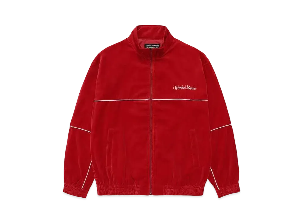 WACKO MARIA Velvet Track Jacket "Red"