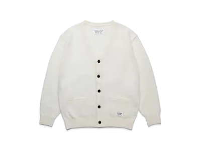 WACKO MARIA Mohair Knit Cardigan "White"