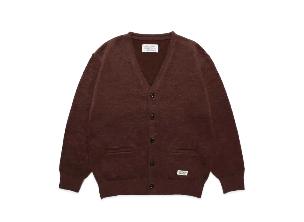 WACKO MARIA Mohair Knit Cardigan "Brown"