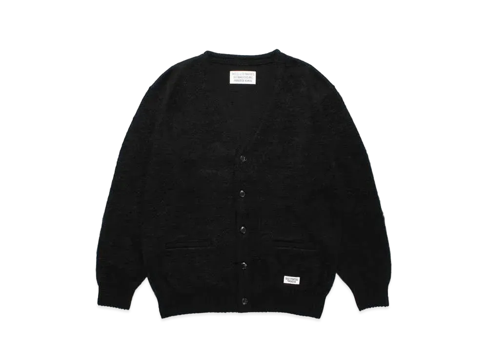 WACKO MARIA Mohair Knit Cardigan "Black"