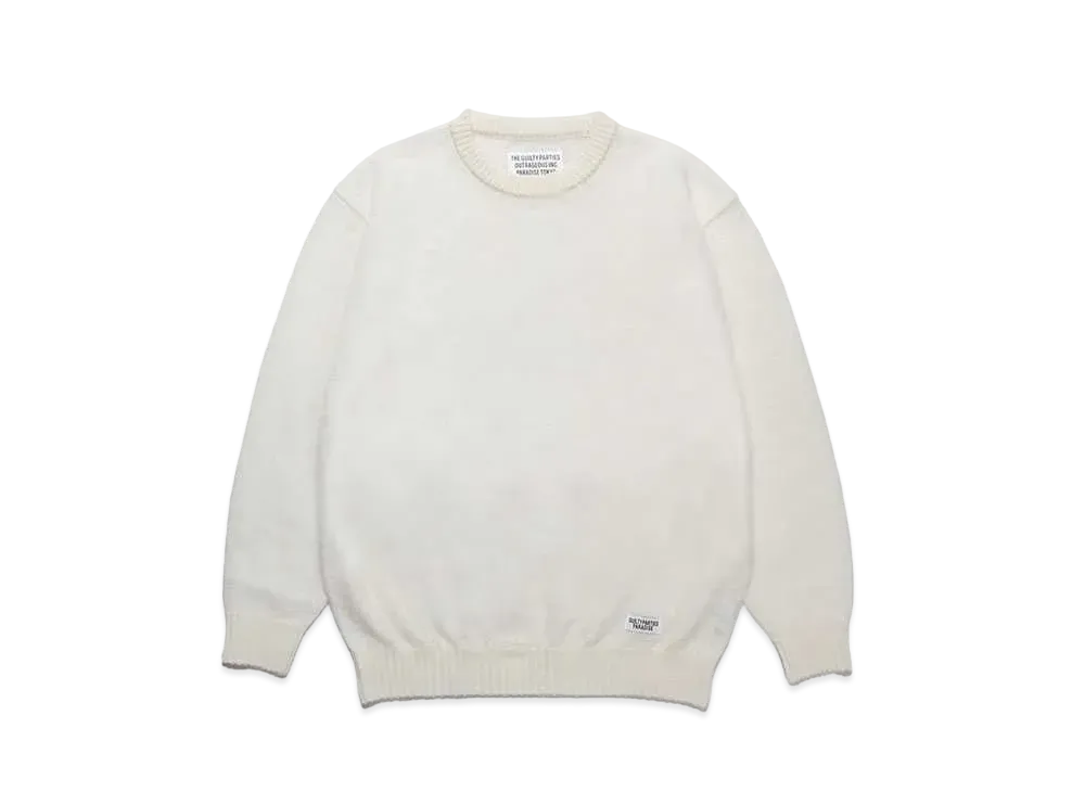 WACKO MARIA Mohair Knit Sweater "White"
