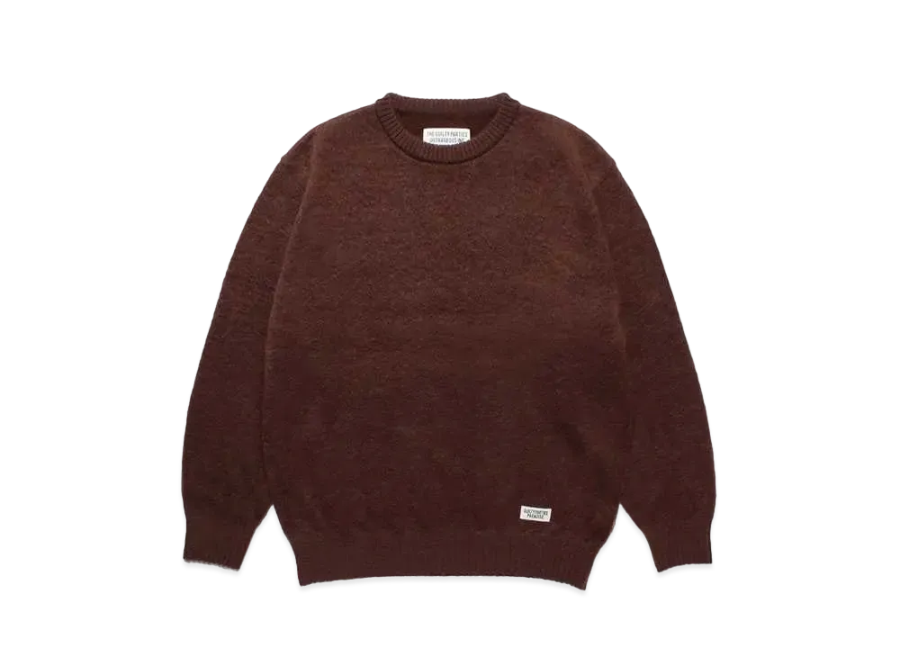 WACKO MARIA Mohair Knit Sweater "Brown"