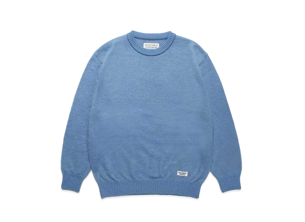WACKO MARIA Mohair Knit Sweater "Blue"
