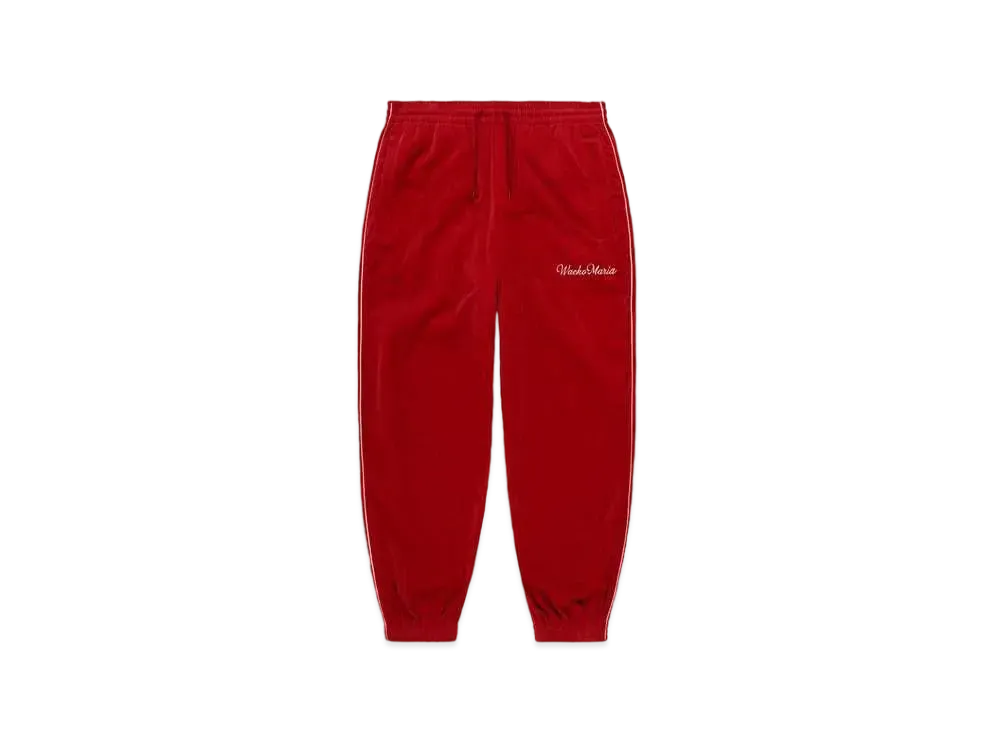 WACKO MARIA Velvet Track Pants "Red"