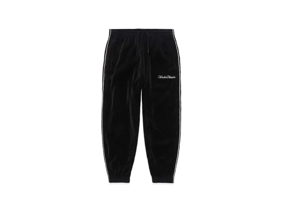 WACKO MARIA Velvet Track Pants "Black"