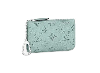 Louis Vuitton Pochette Cles Mahina Leather "Vert Lagoon"