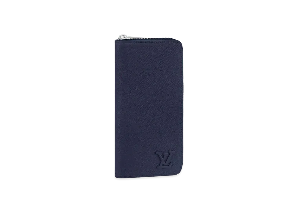 Louis Vuitton Zippy Wallet Vertical Aerogram Leather "Marine"