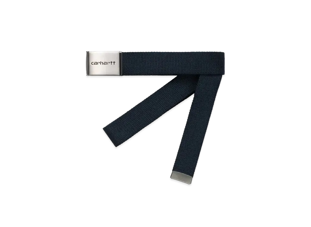 Carhartt Clip Belt Chrome "Dark Navy"