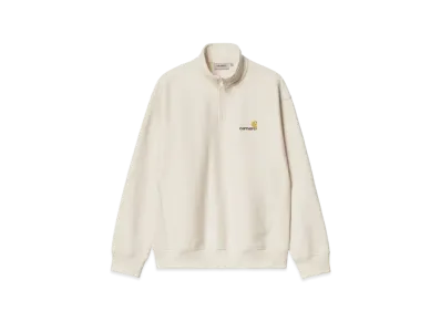 Carhartt Half Zip American Script Sweatshirt "Natural"