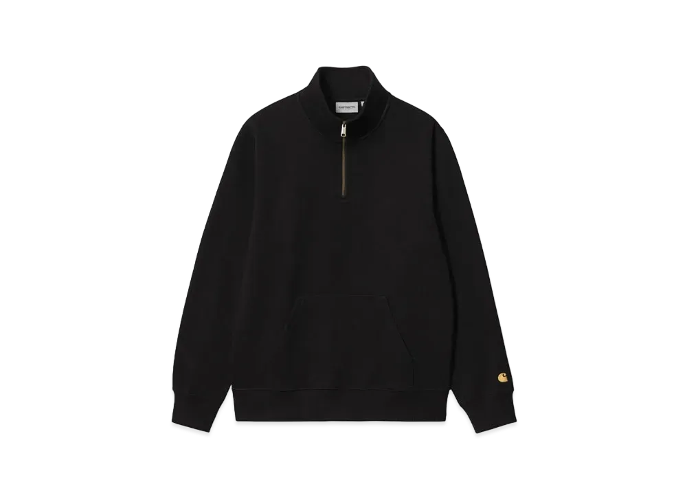 Carhartt Chase Neck Zip Sweatshirt "Black"