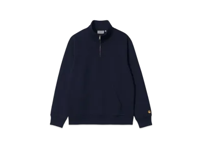 Carhartt Chase Neck Zip Sweatshirt "Dark Navy"