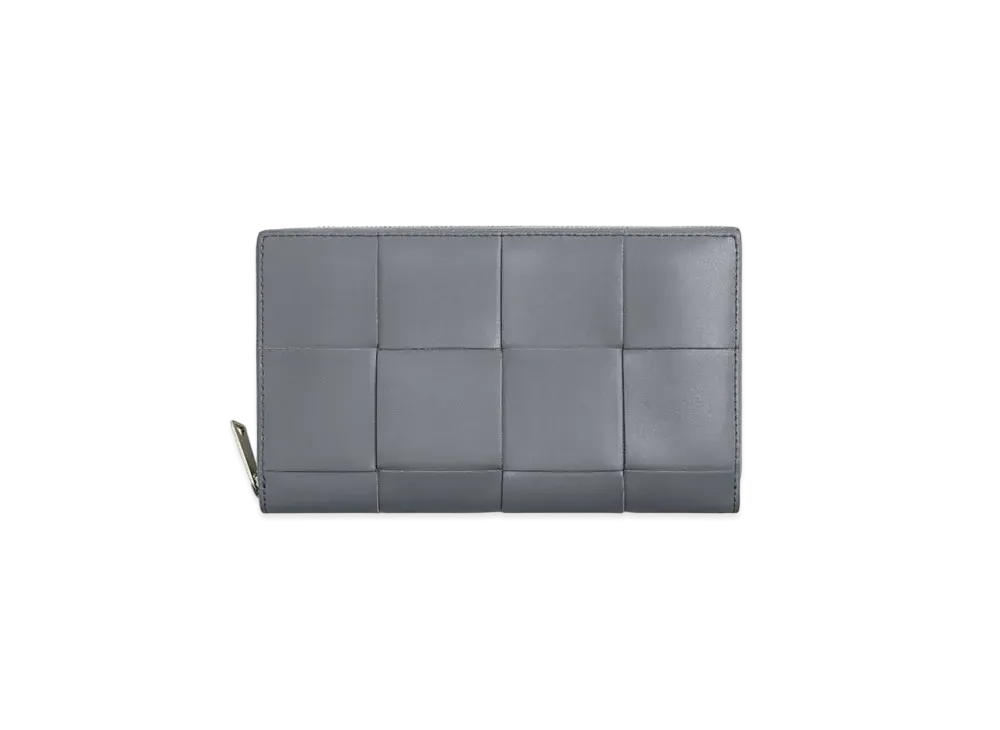 Bottega Veneta Zip Around Wallet "Thunder"