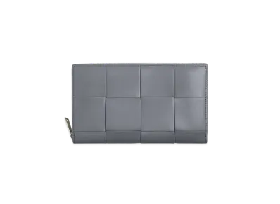 Bottega Veneta Zip Around Wallet "Thunder"
