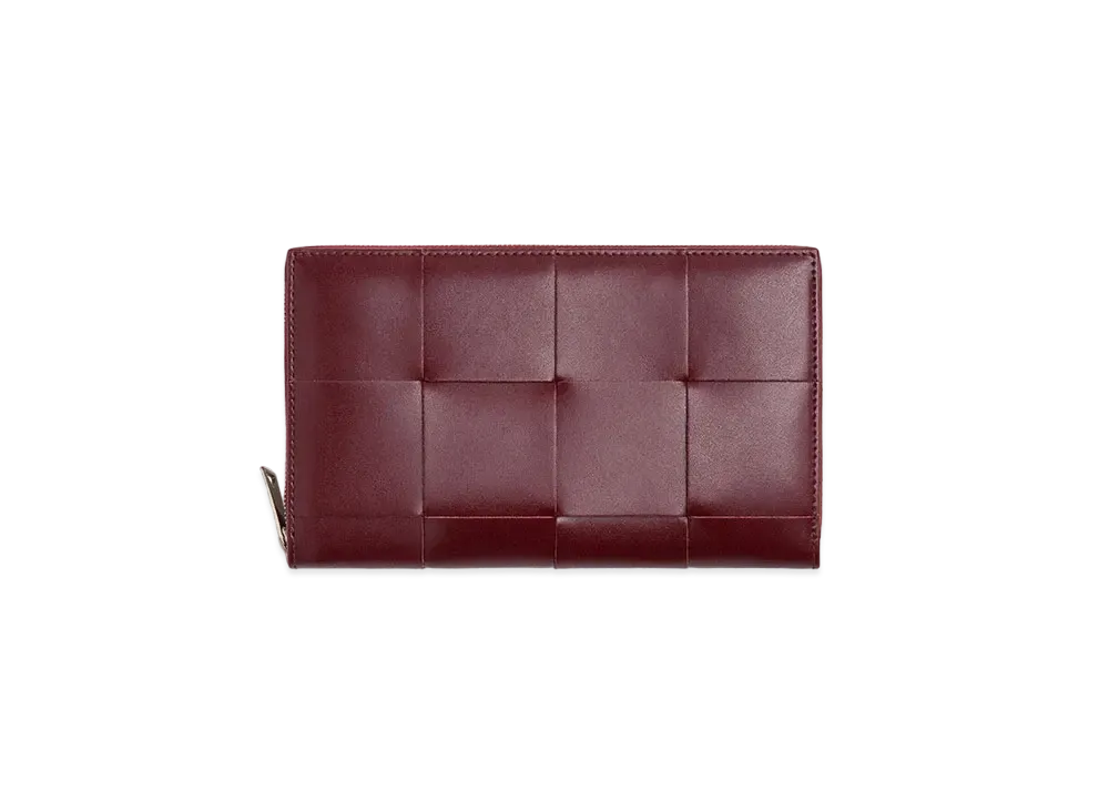 Bottega Veneta Zip Around Wallet "Barolo"
