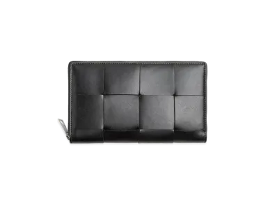 Bottega Veneta Zip Around Wallet "Black"