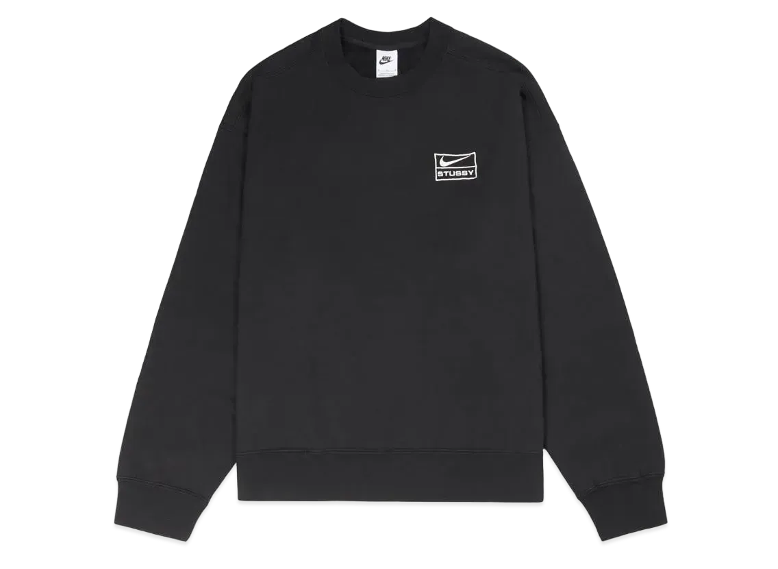 Stussy x Nike Wash Crew (US Size) "Black" DO5310-010