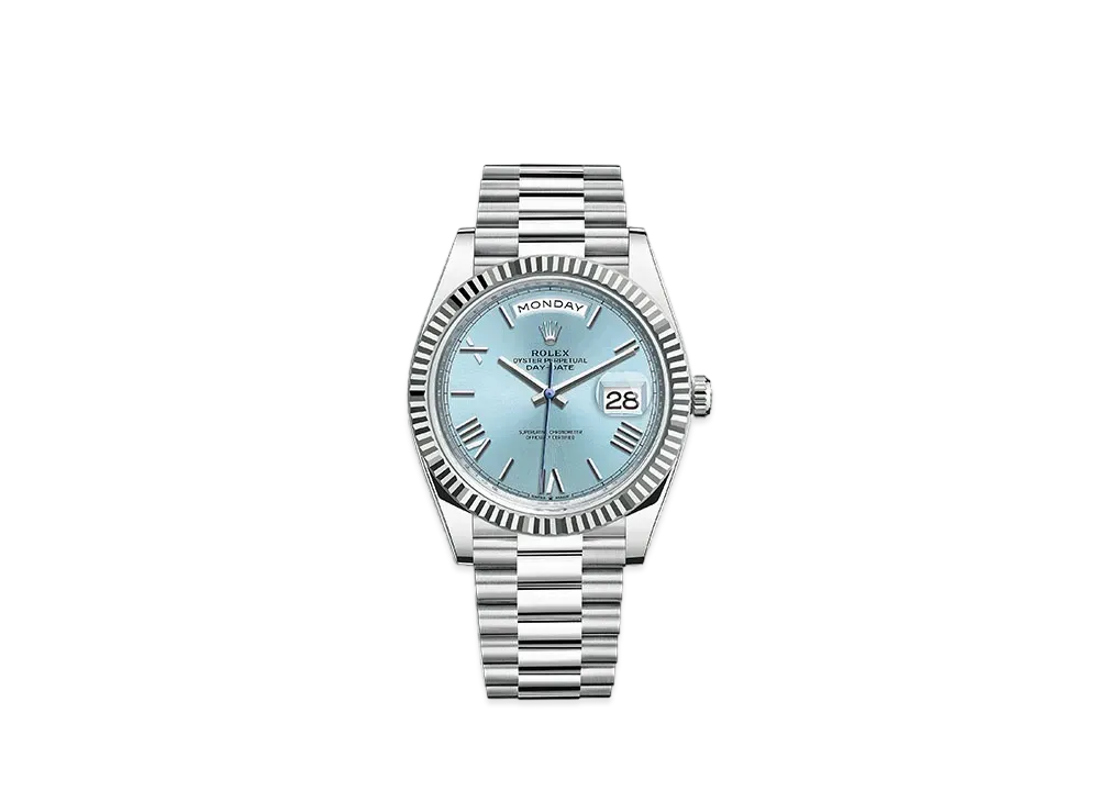 ROLEX Day-Date 40 Ice Blue Dial 228236