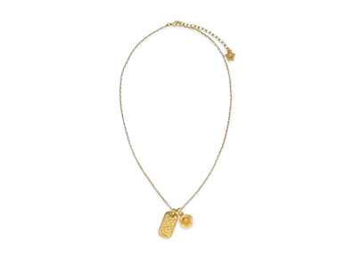 Versace La Greca Tag Necklace "Gold"